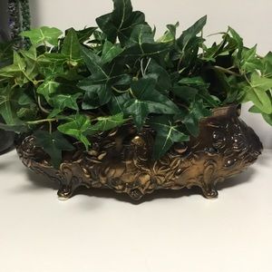 Vintage Gold Metal Vase